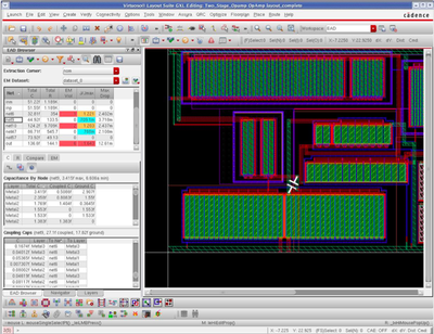 Cadence EAD graphical user interface