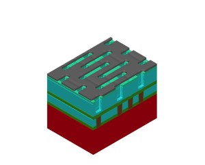 5 - SAV partial etch (note via shape constrained by metal hardmask pattern