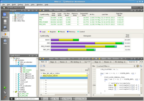 Figure 2: Evaluating architectural trade-offs in the HLS environment (Source: Forte Design Systems)