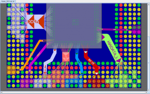 Use of bundles to group pins on a package interface to the PCB