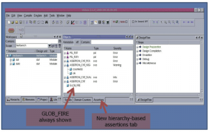 Veloce assertions GUI (Source: Mentor Graphics)