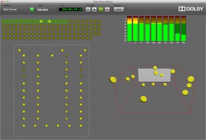 Sound mixers can use visual tools to determine the playback position of each audio object.