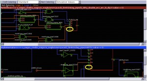 Formality Ultra can show graphically where two versions of the same design differ (Source: STMicroelectronics)