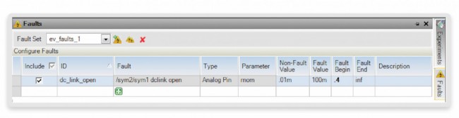 Creating the ‘dc_link_open’ fault in SaberRD (Source: Synopsys