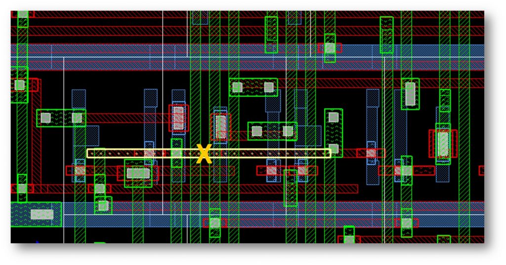 Figure 6. The signal short caused by an ECO adjustment can be manually fixed and then quickly verified in the P&R environment