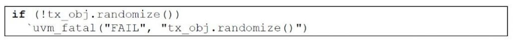 Figure 5. Checking results from the randomize function (Mentor)