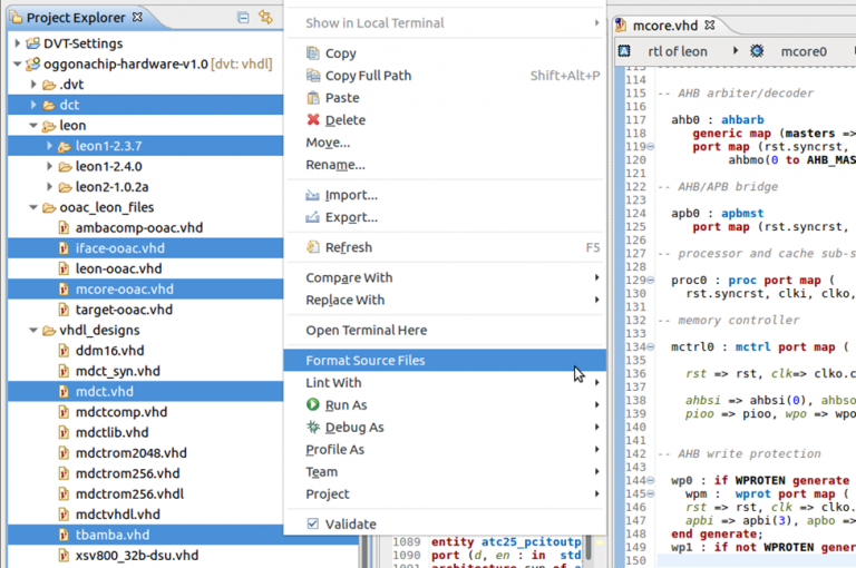 Extract benefit from the automated refactoring of VHDL code
