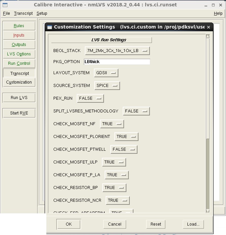 Figure 4. Designers use a single customization GUI to configure and launch Calibre verification runs (Mentor)