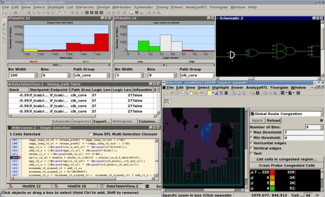 Synopsys' Design Compiler 2013.12 release enables cross-probing between multiple views of the design data, for faster debug 