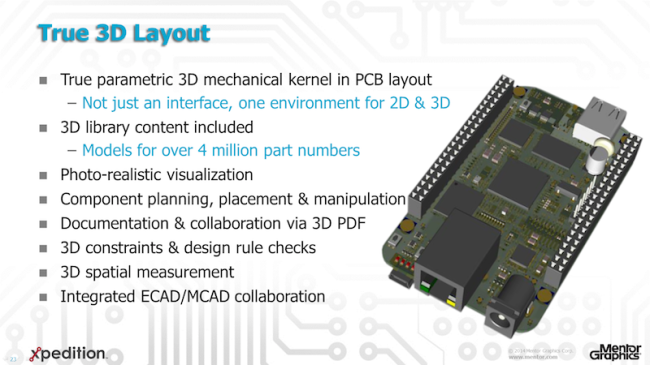 Xpedition 2D/3D layout overview (Mentor Graphics)