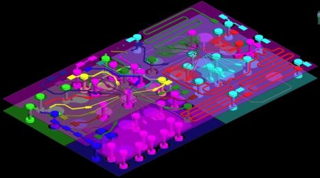 An example photonic SIP design in the Virtuoso environment